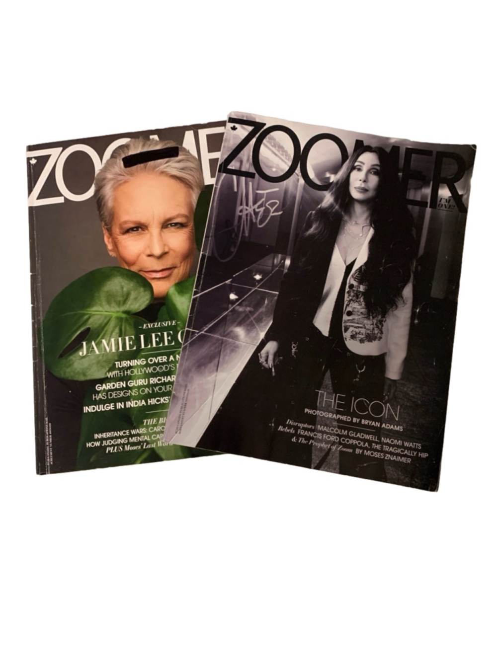 🔒 5 items for $10 - 2 Zoomer Magazines Cher Jamie Lee Curtis